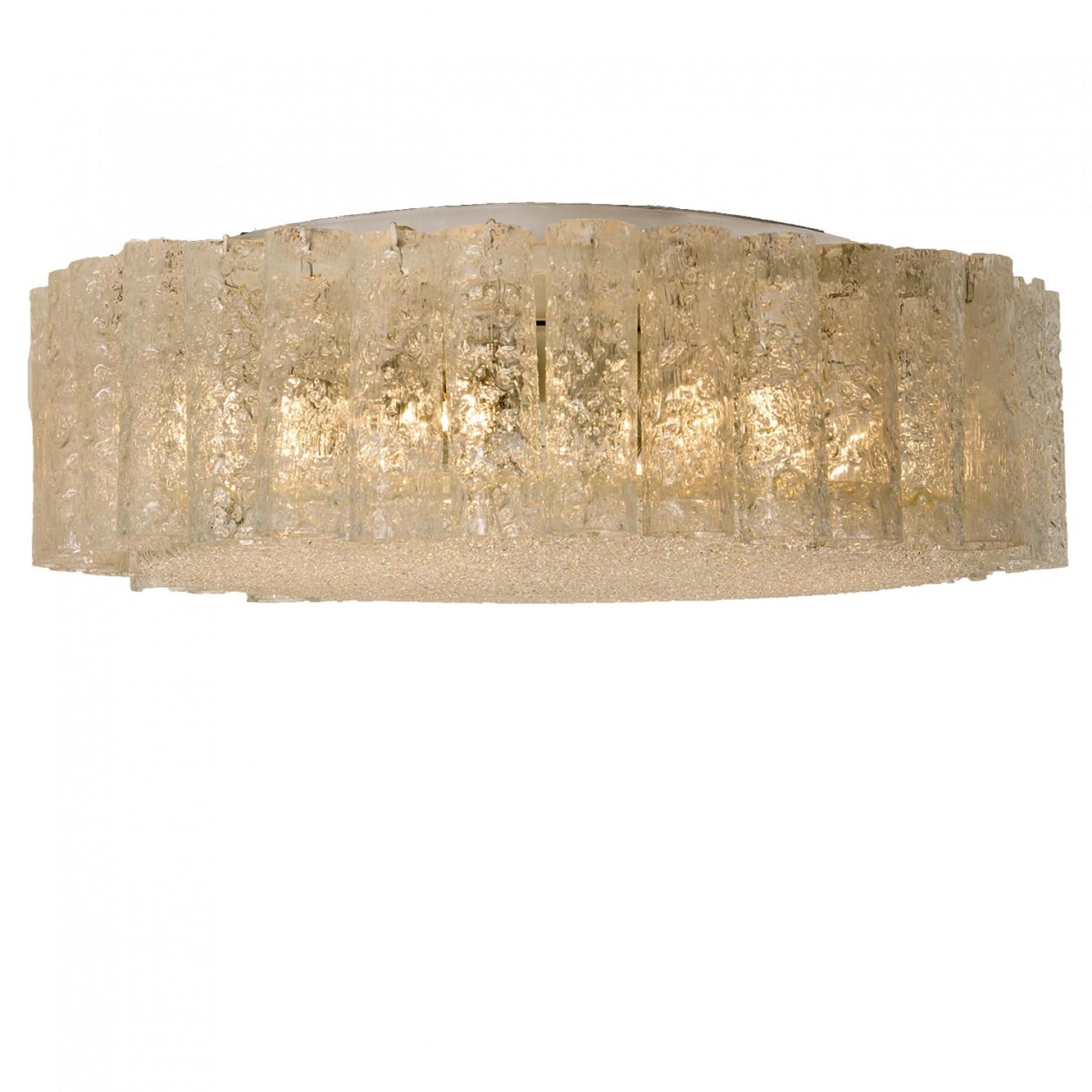 1 de los 2 candelabros transparentes extragrandes Doria, 1960 siglo XX en venta