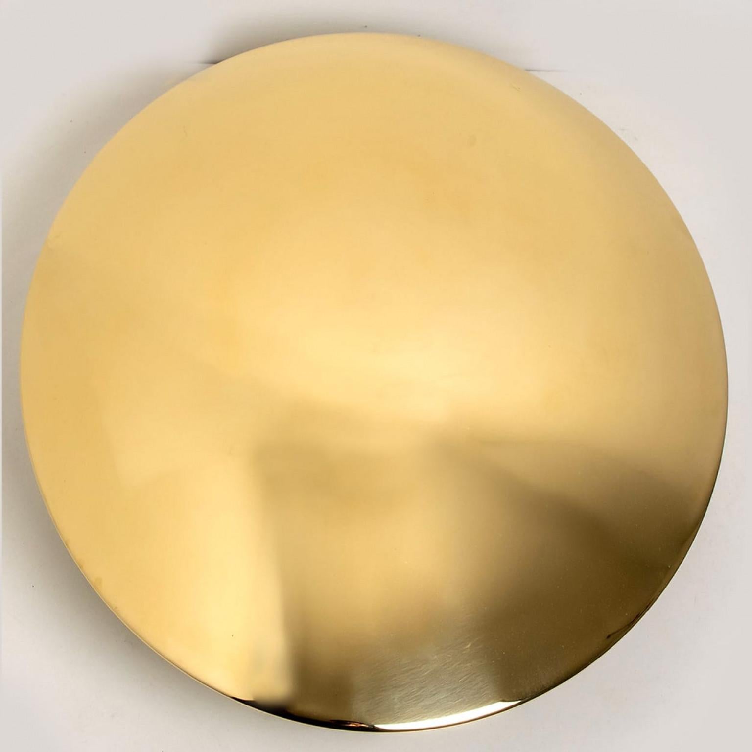 1 dei 2 Florian Schulz Brass Flush Mount soffitto / parete luci in vendita 4
