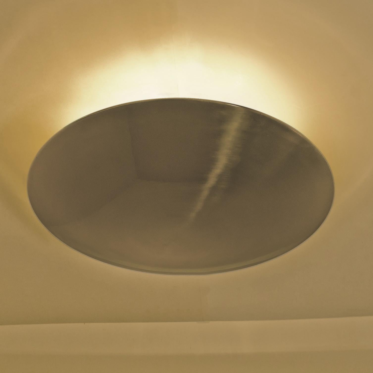 Other 1 of the 2 Florian Schulz Nickel Plated Flush Mount Ceiling / Wall Lights For Sale