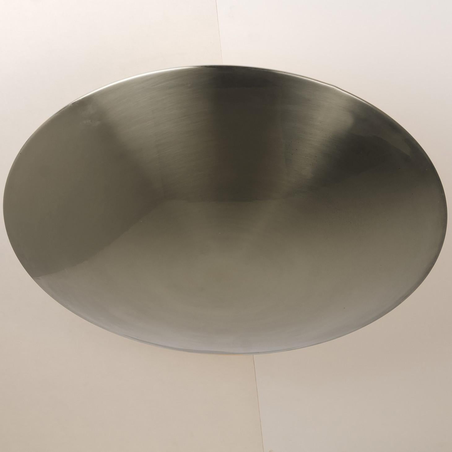 1 of the 2 Florian Schulz Nickel Plated Flush Mount Ceiling / Wall Lights Alemán en venta