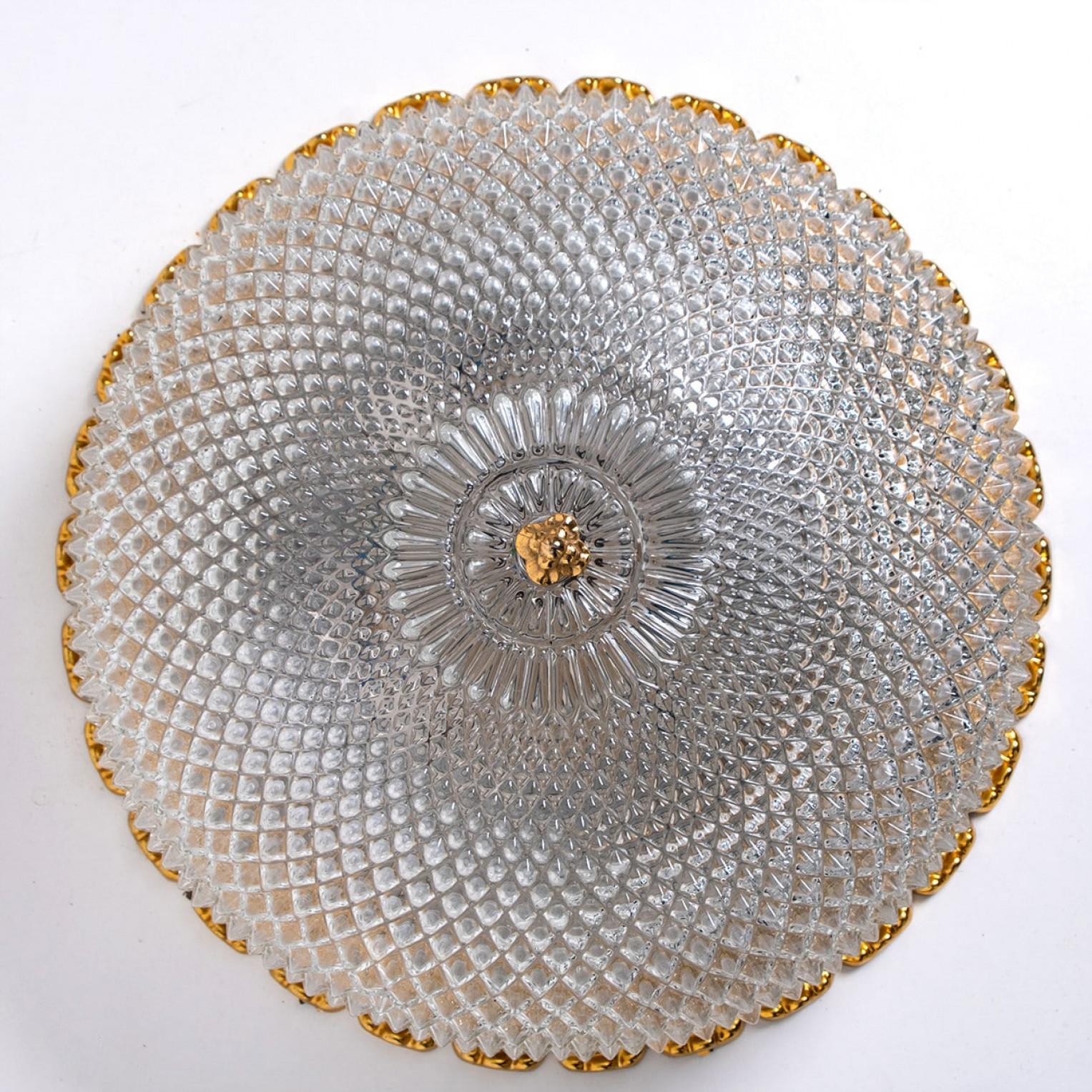 Ottone 1 delle 2 montature a filo Limburg Glashutte, Germania, anni '60 in vendita