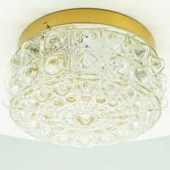 1 der 2 Einbaubeleuchtung aus Glas im Stil von Helena Tynell, Deutschland 1960er Jahre