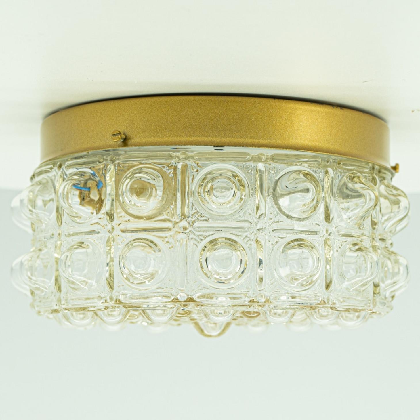 1 de los 2 empotrables de cristal al estilo de Helena Tynell, Alemania Años 60 Otro en venta