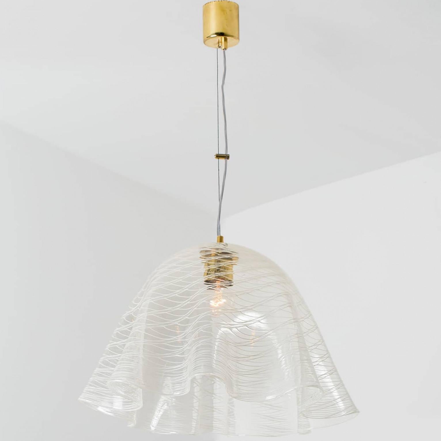 1 des 2 suspensions Kalmar Fazzoletto en verre, 1970 en vente 5