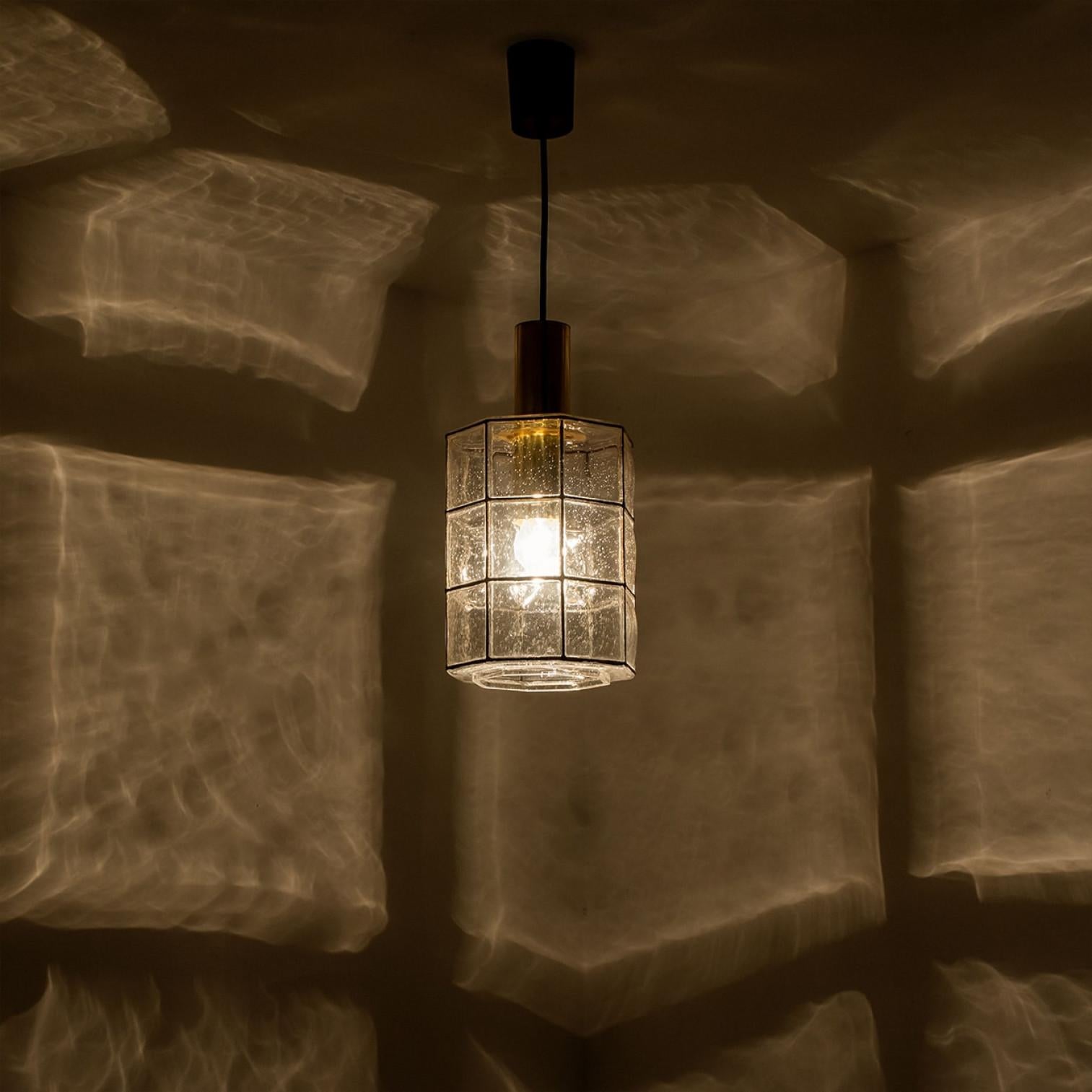 1 de los 2 Pedantes de cristal de Glashütte Limburg, años 60 en venta 2