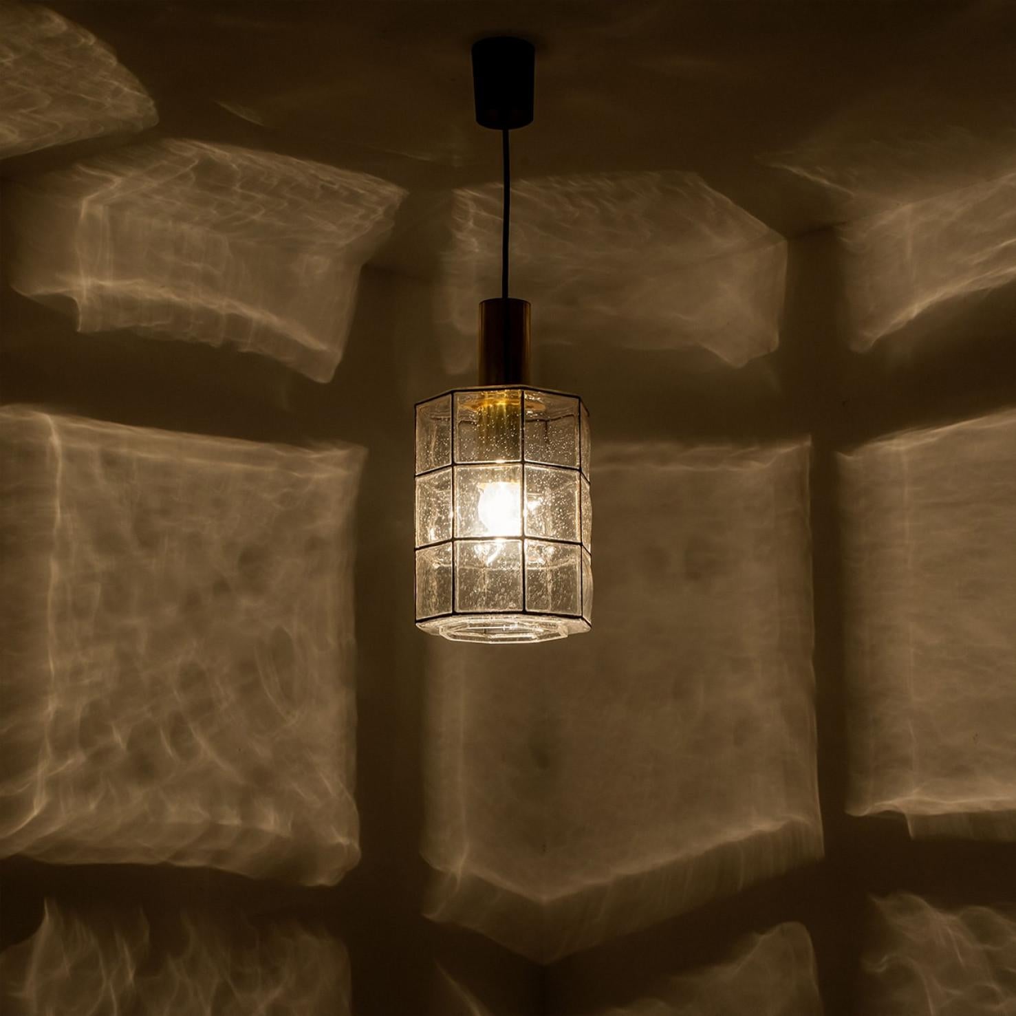 1 de los 2 Pedantes de cristal de Glashütte Limburg, años 60 en venta 2