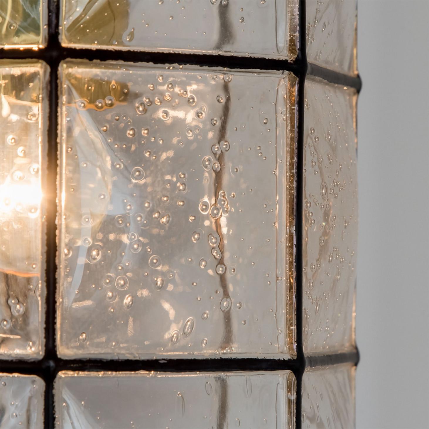 1 de los 2 Pedantes de cristal de Glashütte Limburg, años 60 en venta 3