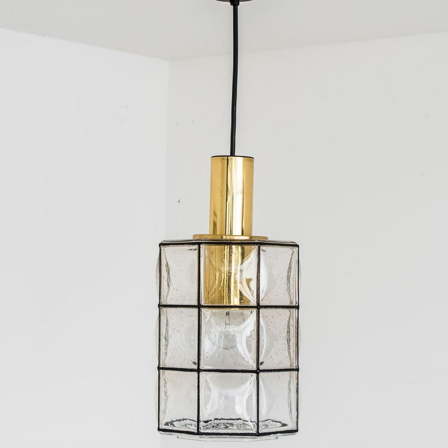 1 de los 2 Pedantes de cristal de Glashütte Limburg, años 60 en venta 4