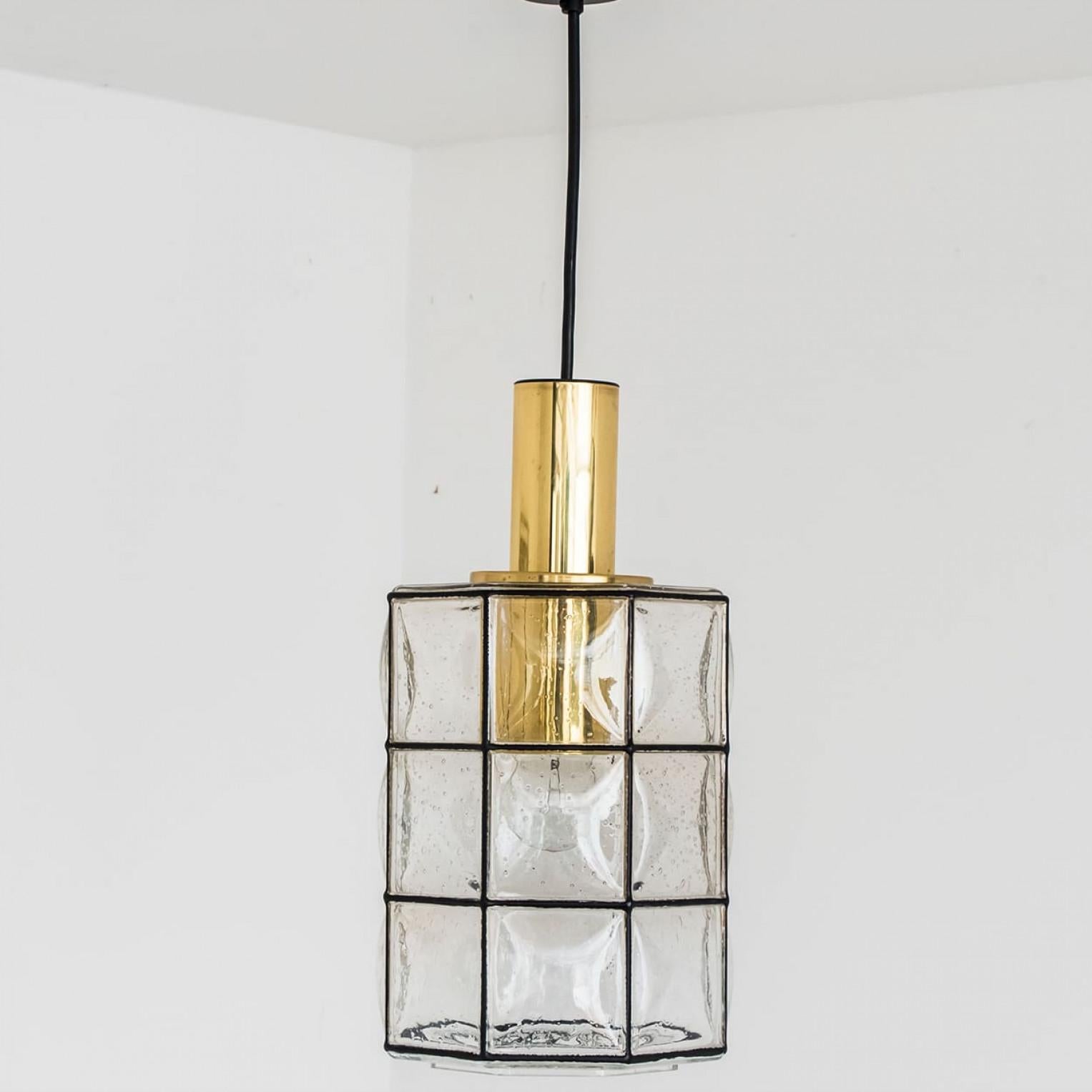 1 de los 2 Pedantes de cristal de Glashütte Limburg, años 60 en venta 4