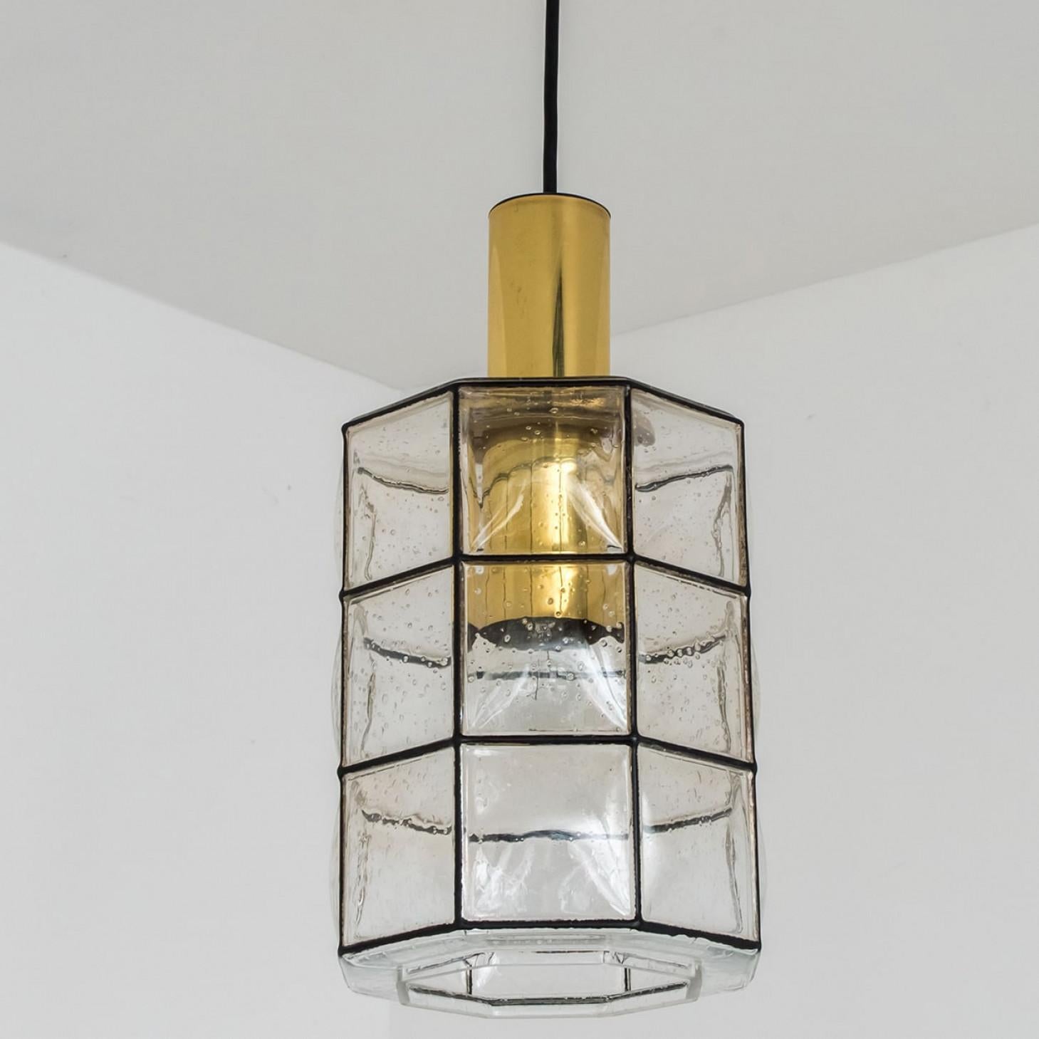 1 of the 2 Glass Pedant from Glashütte Limburg, 1960s For Sale 5