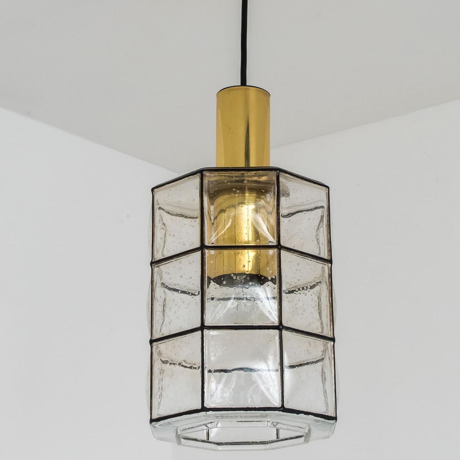 1 de los 2 Pedantes de cristal de Glashütte Limburg, años 60 en venta 5