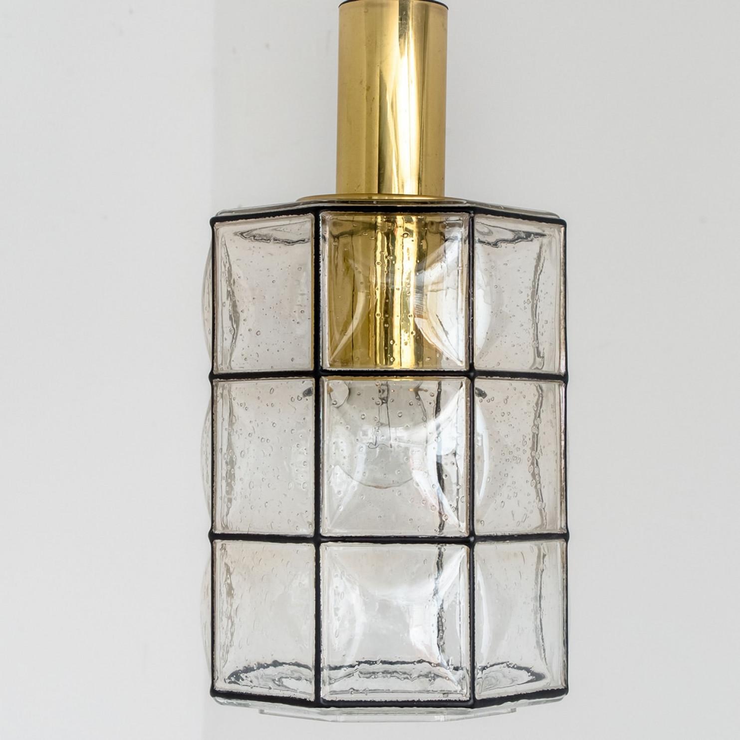 1 de los 2 Pedantes de cristal de Glashütte Limburg, años 60 en venta 6