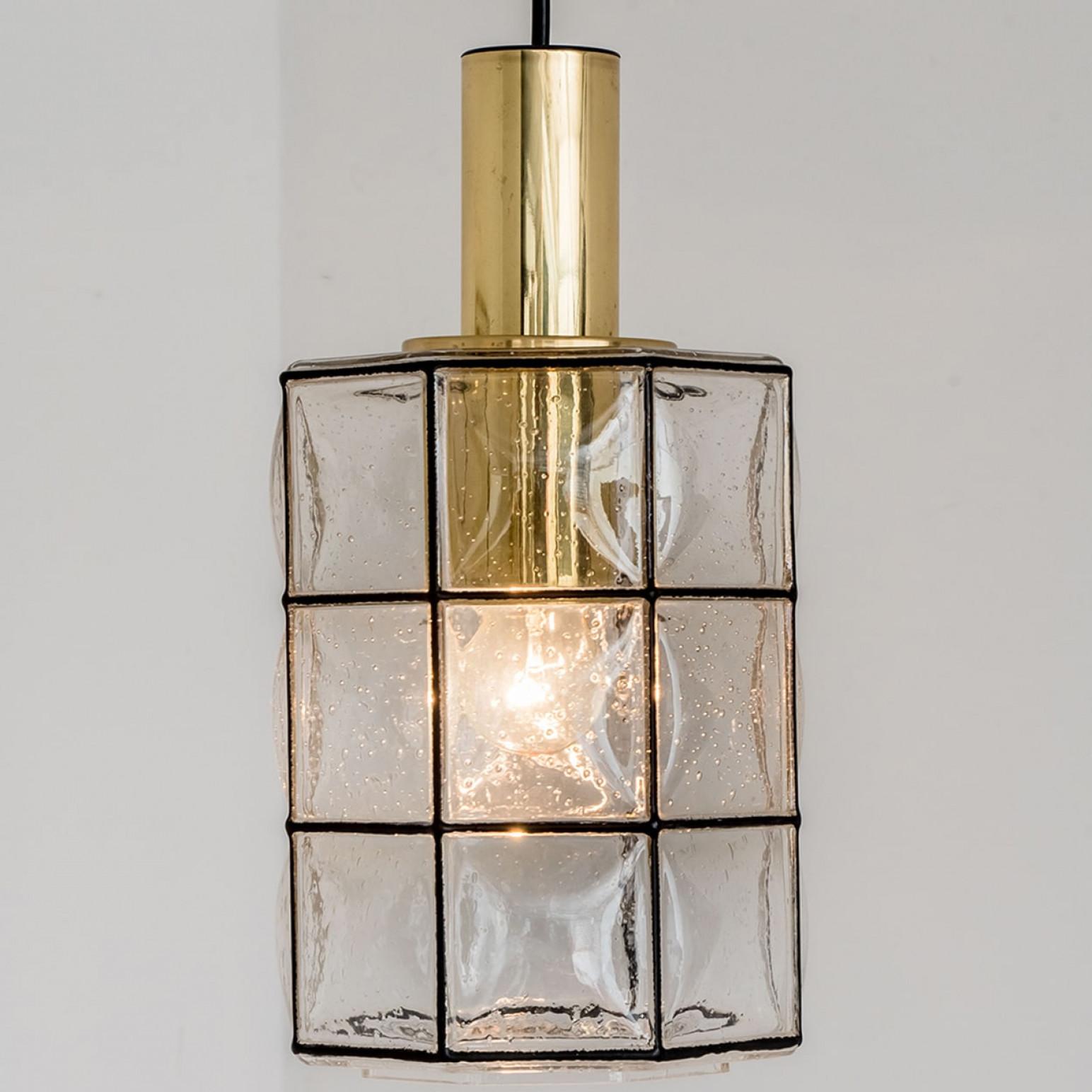 1 de los 2 Pedantes de cristal de Glashütte Limburg, años 60 Alemán en venta