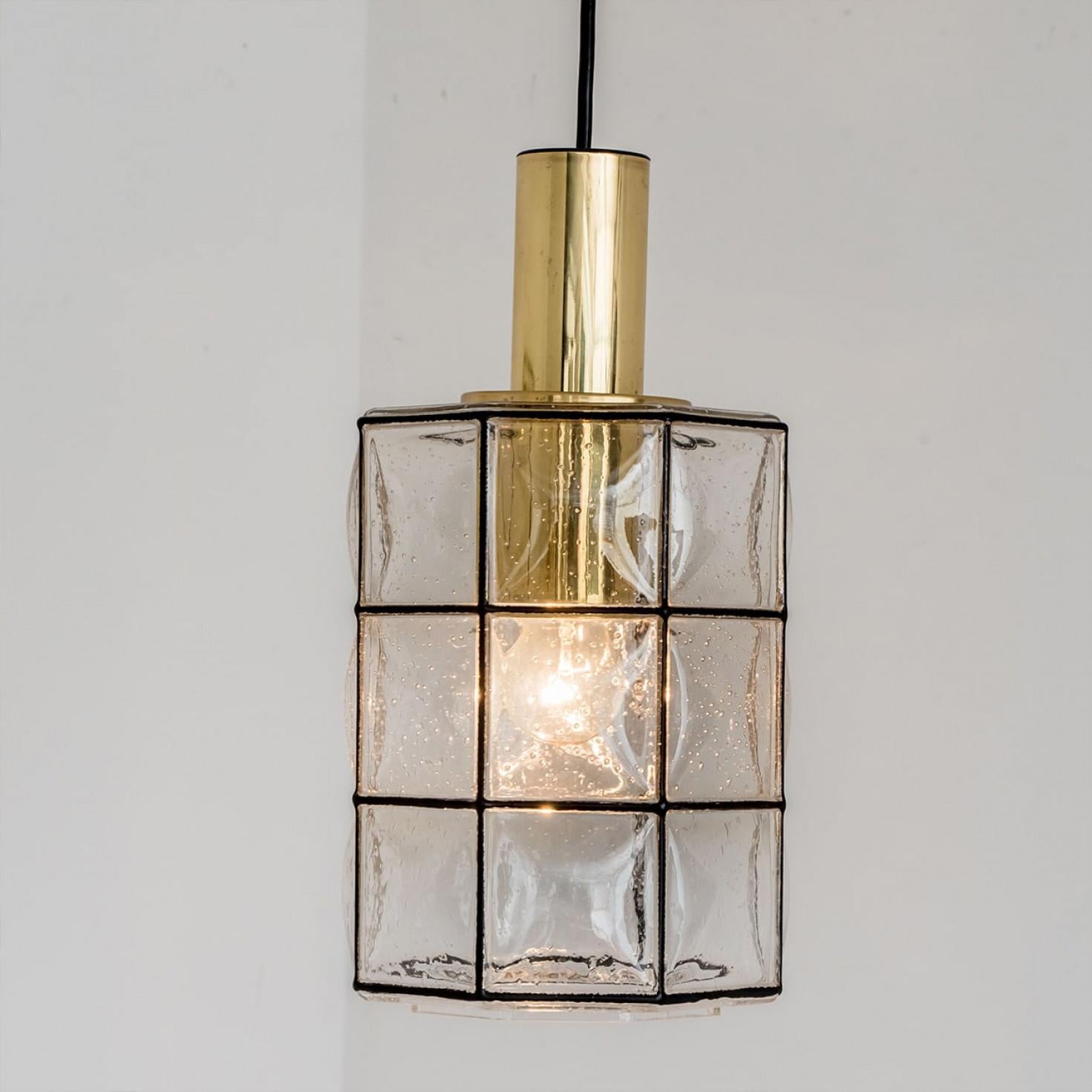 1 de los 2 Pedantes de cristal de Glashütte Limburg, años 60 Otro en venta