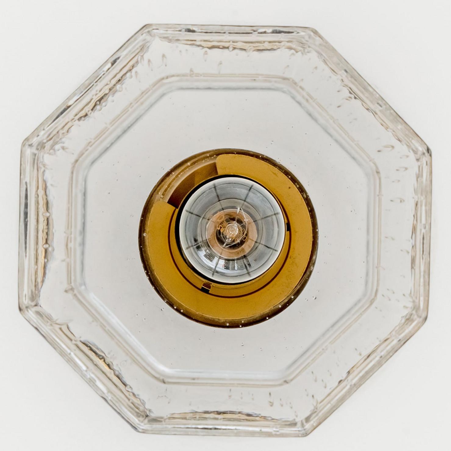 Mid-20th Century 1 of the 2 Glass Pedant from Glashütte Limburg, 1960s For Sale