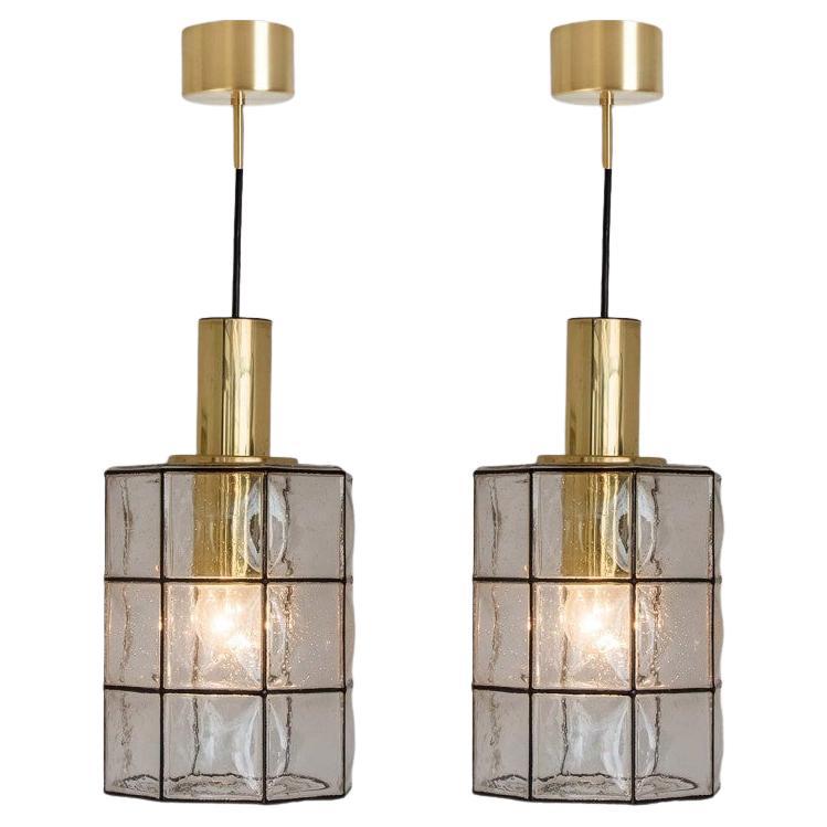 1 de los 2 Pedantes de cristal de Glashütte Limburg, años 60 en venta