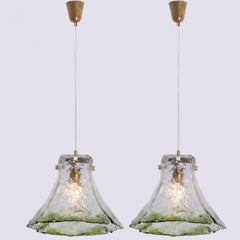 L'une des deux suspensions « Green Flower » dans le style de Carlo Nason, 1960