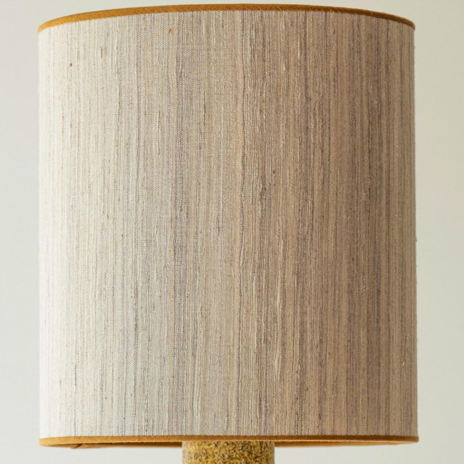 1 of the 2 Grey and Brown Ceramic Table Lamp for Soholm, Denmark 1960s In condizioni buone in vendita a Rijssen, NL