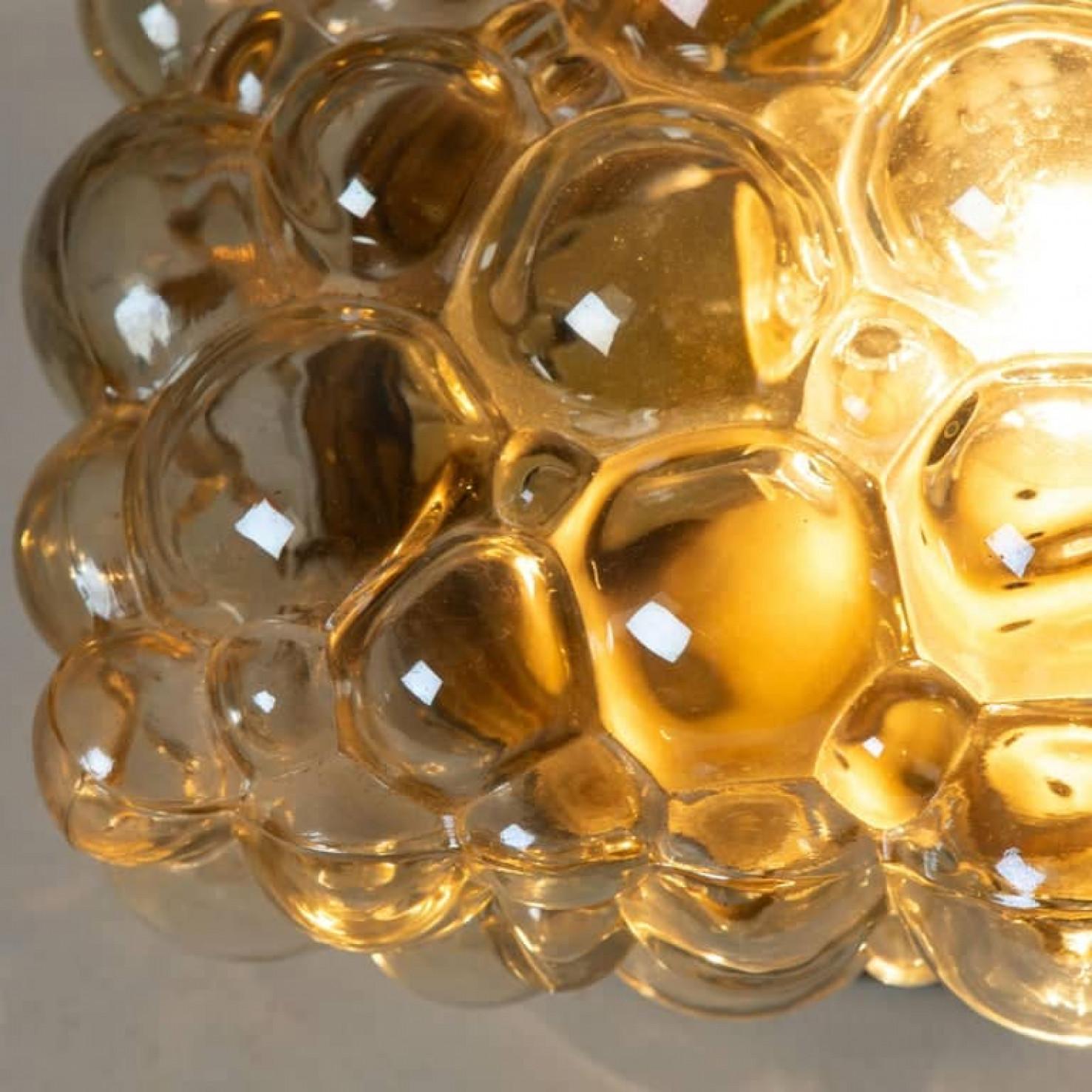1 of the 2 Helena Tynell Amber Bubble Flush Mounts / Wall Sconces for Limburg 3