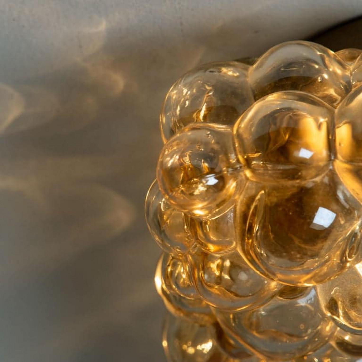 1 of the 2 Helena Tynell Amber Bubble Flush Mounts / Wall Sconces for Limburg 4
