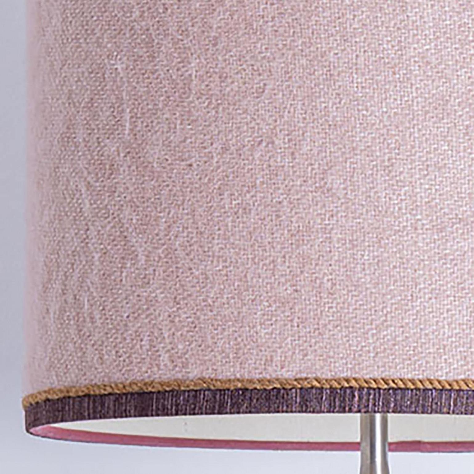 1 der 2 Holmegaard Weiß Rosa Glas Tischlampen, Dusty Rose Custom Lampenschirm (Moderne der Mitte des Jahrhunderts) im Angebot