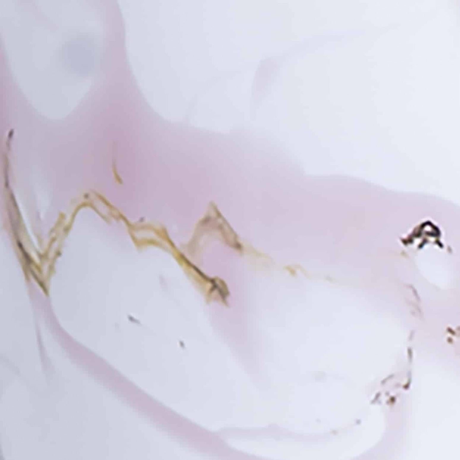 1 der 2 Holmegaard Weiß Rosa Glas Tischlampen, Dusty Rose Custom Lampenschirm (Sonstiges) im Angebot