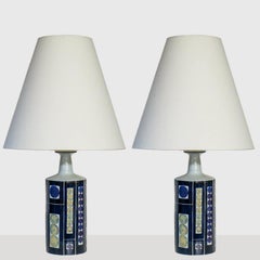 1 delle 2 lampade Inge-Lise Koefoed, paralume bianco su misura di R. Houben