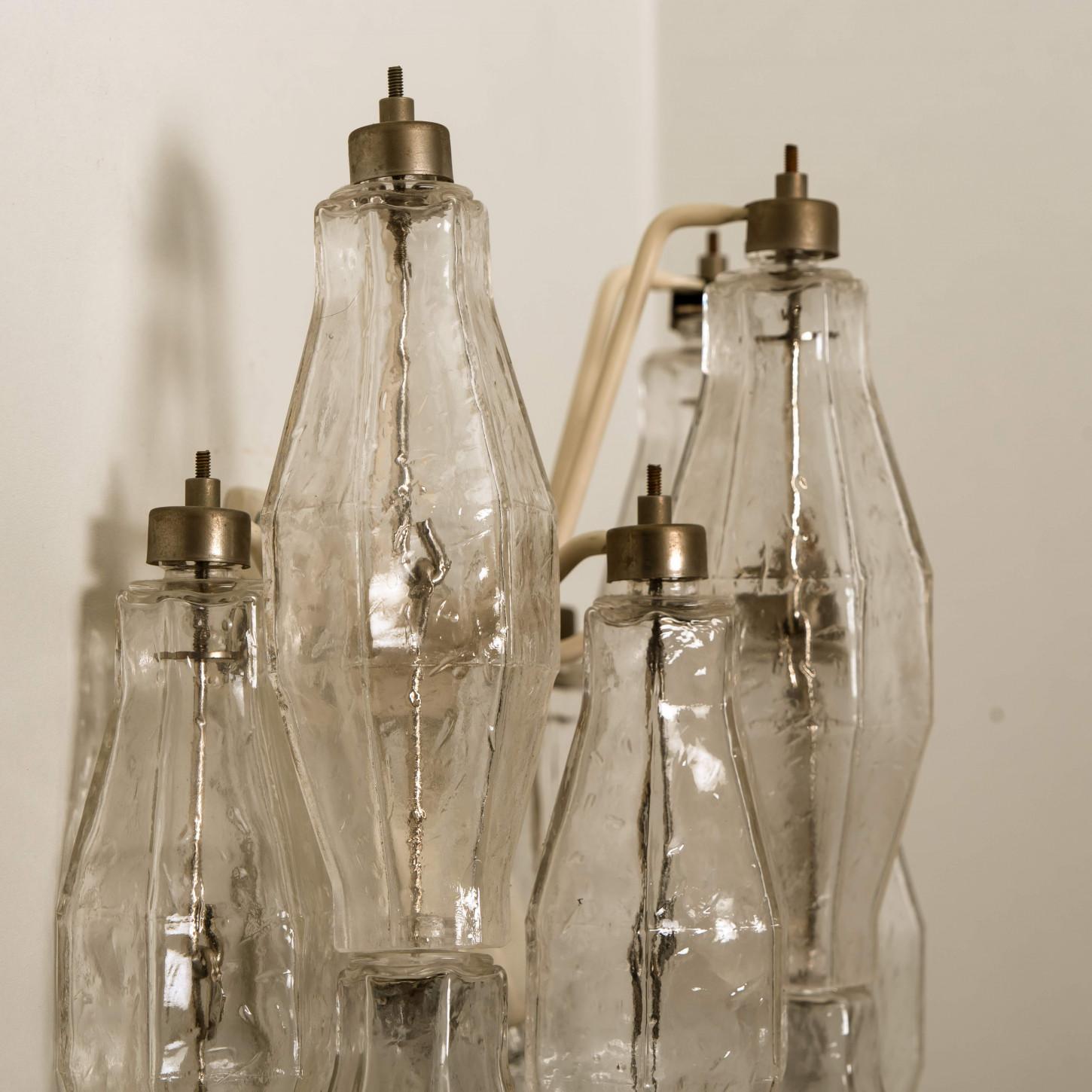 1 delle 2 lampade da parete italiane in Poliedri di Murano di Carlo Scarpa per Venini, 1960 in vendita 2
