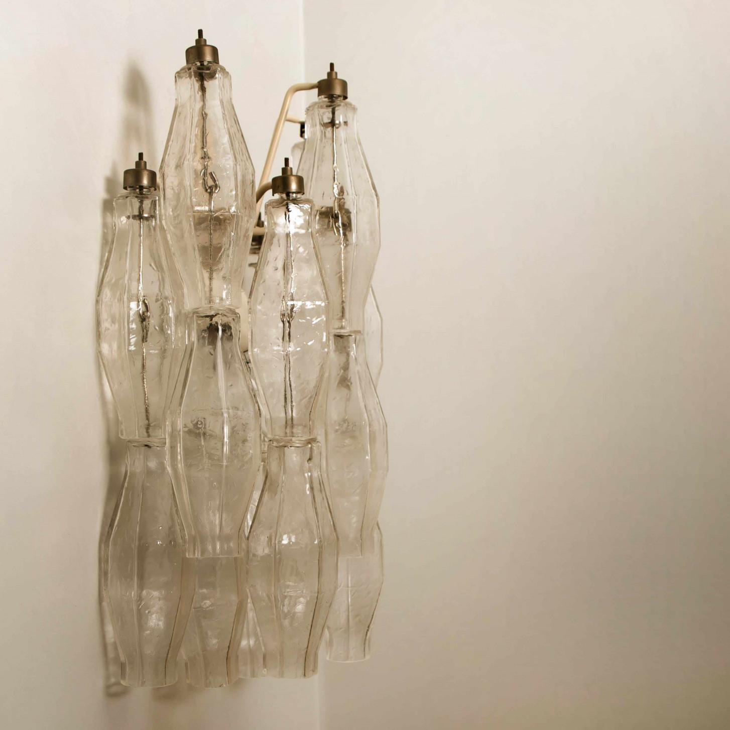1 delle 2 lampade da parete italiane in Poliedri di Murano di Carlo Scarpa per Venini, 1960 in vendita 4