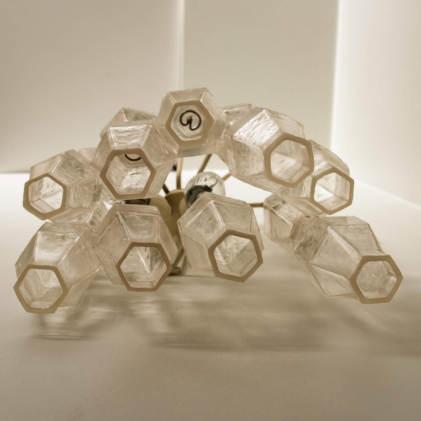 1 delle 2 lampade da parete italiane in Poliedri di Murano di Carlo Scarpa per Venini, 1960 in vendita 5