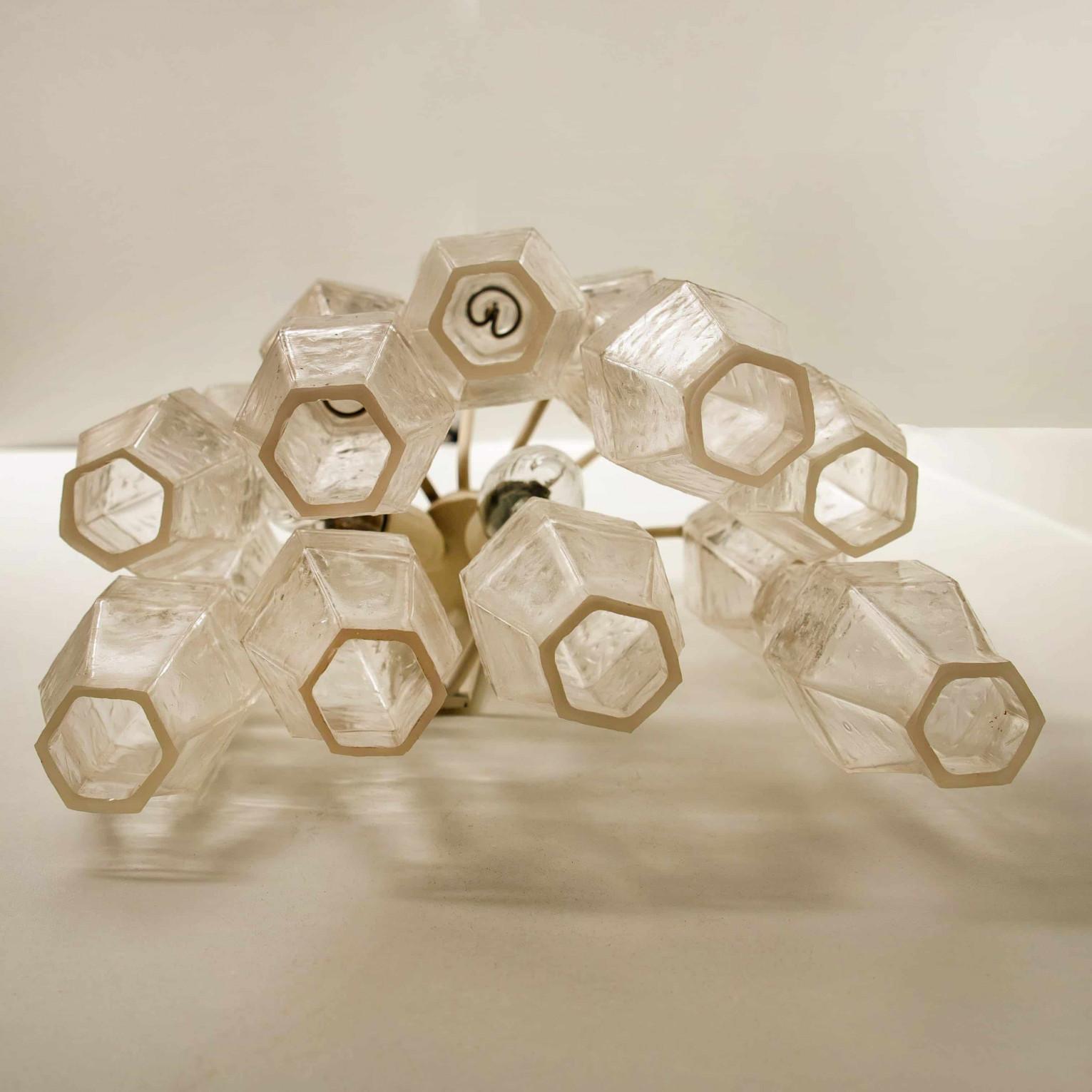 1 delle 2 lampade da parete italiane in Poliedri di Murano di Carlo Scarpa per Venini, 1960 in vendita 6