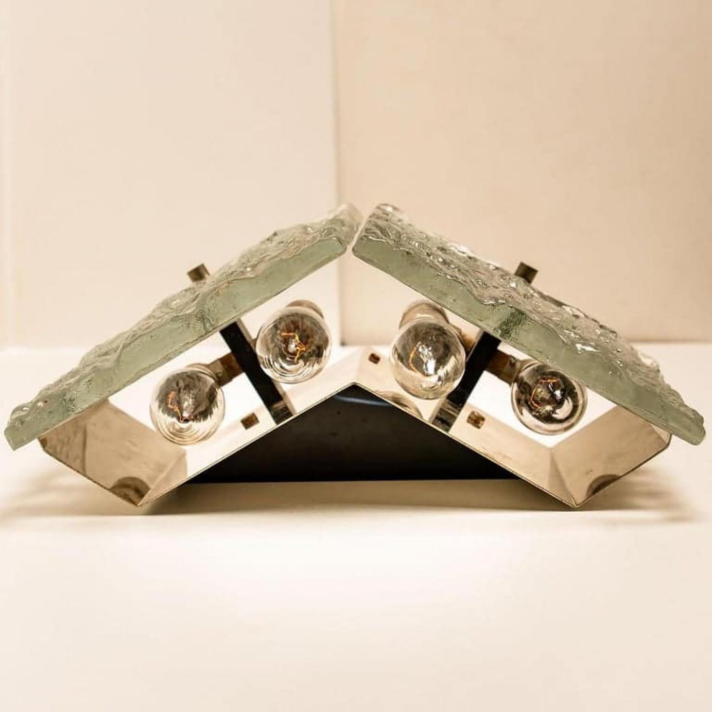 1 de las 2 lámparas de pared J.T. Kalmar, modelo Karlstein, Viena, hacia 1960 en venta 3