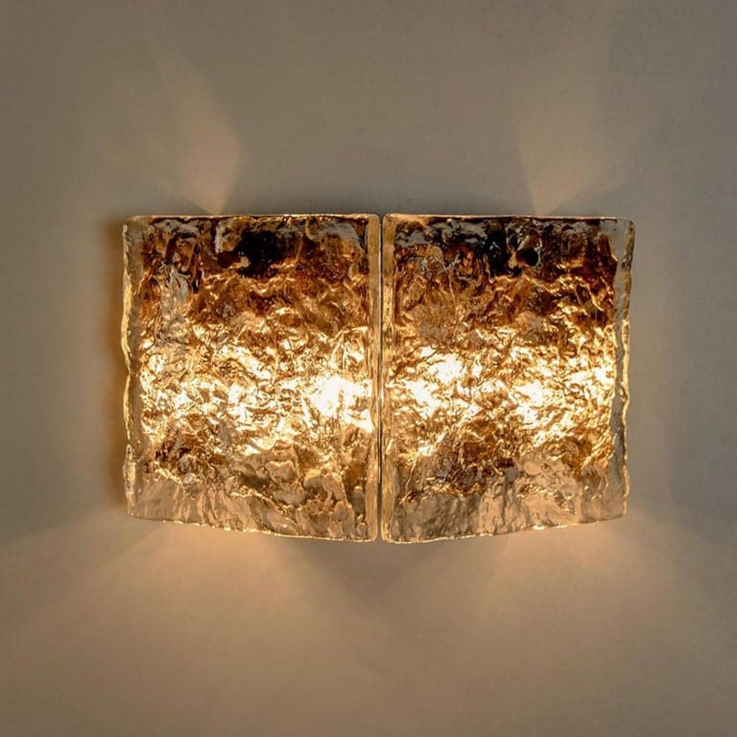 1 de las 2 lámparas de pared J.T. Kalmar, modelo Karlstein, Viena, hacia 1960 en venta 1