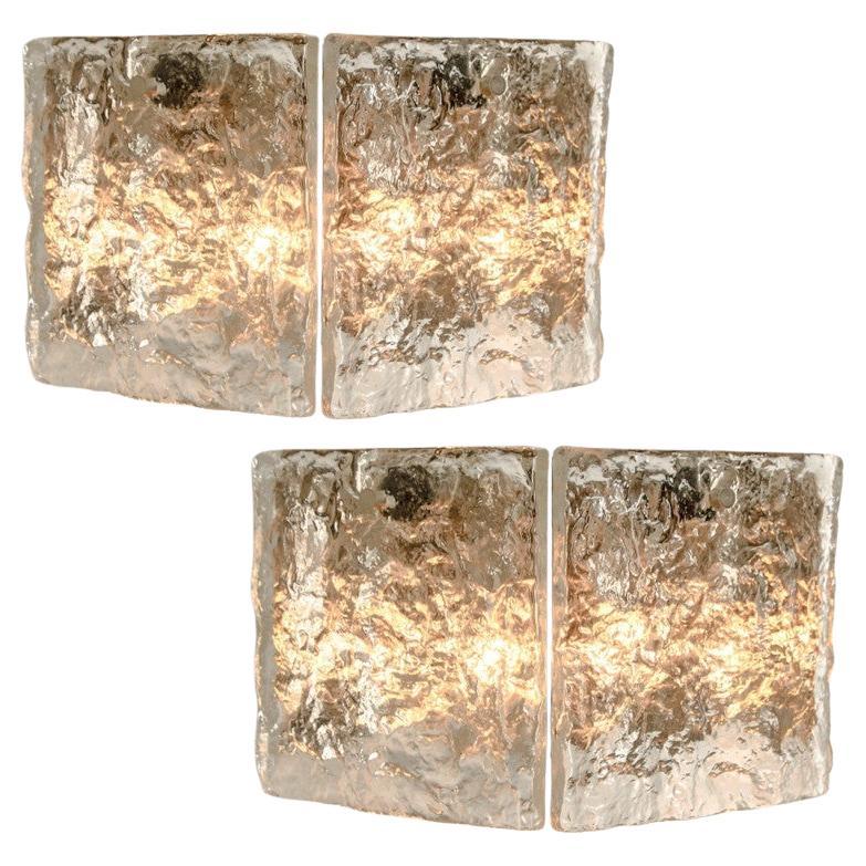 1 de las 2 lámparas de pared J.T. Kalmar, modelo Karlstein, Viena, hacia 1960 en venta