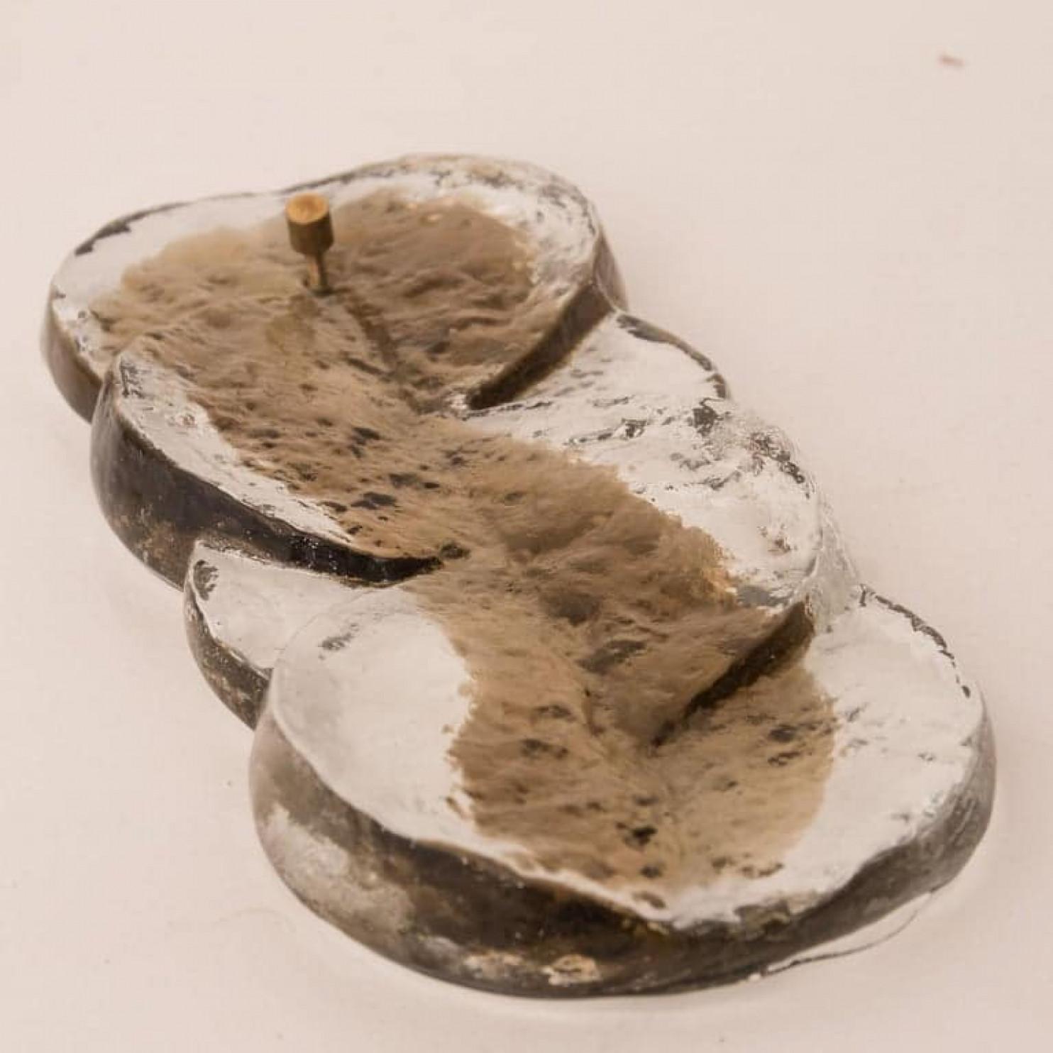 1 der 2 Kalmar Citrus Swirl Rauchglas-Anhänger, Österreich, 1960er Jahre (Österreichisch)