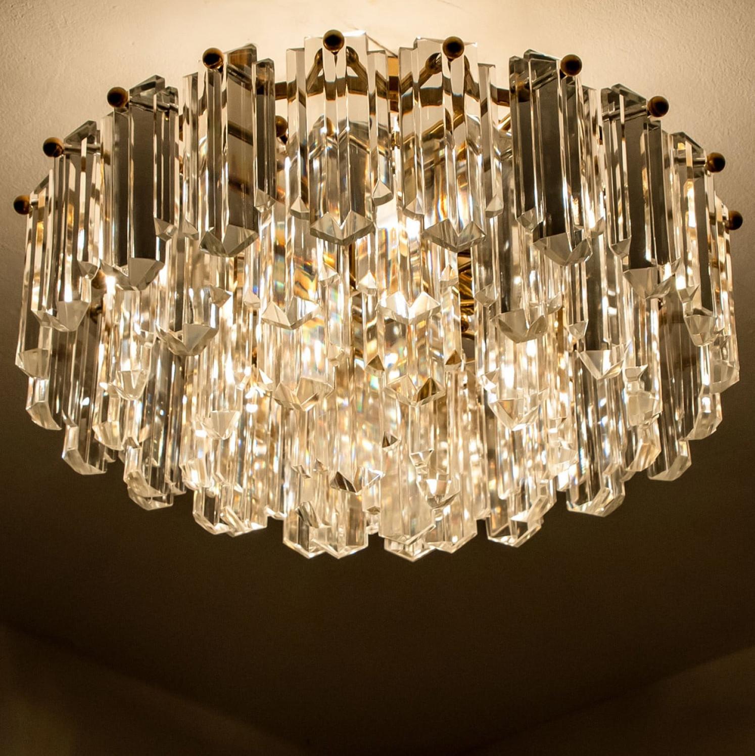 1 de los 2 empotrables Kalmar, cristal de latón dorado, Austria, 1970 en venta 6