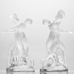 1 of the 2 Lalique Signed Dance Duo Crystal, France