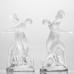 1 of the 2 Lalique Signed Dance Duo Crystal, France