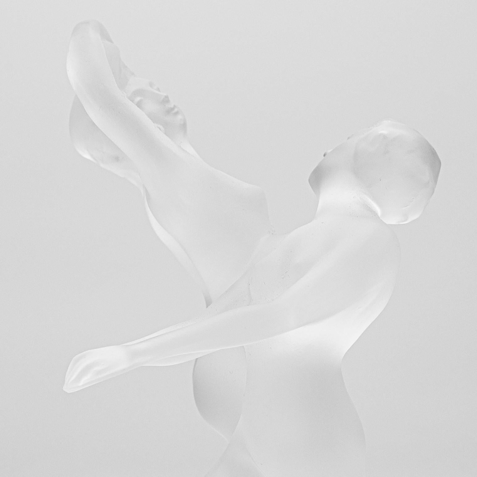1 of the 2 Lalique Signed Dance Duo Crystal, France For Sale 1