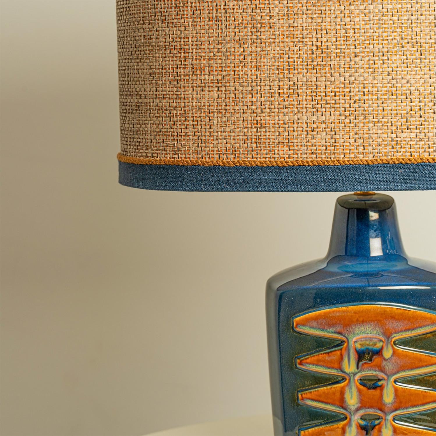 Altro 1 of the 2 Large Ceramic Table Lamps for Soholm, Denmark 1960s in vendita