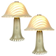 1 of the 2 Large Mushroom Table Lamps, 1970, Germany  