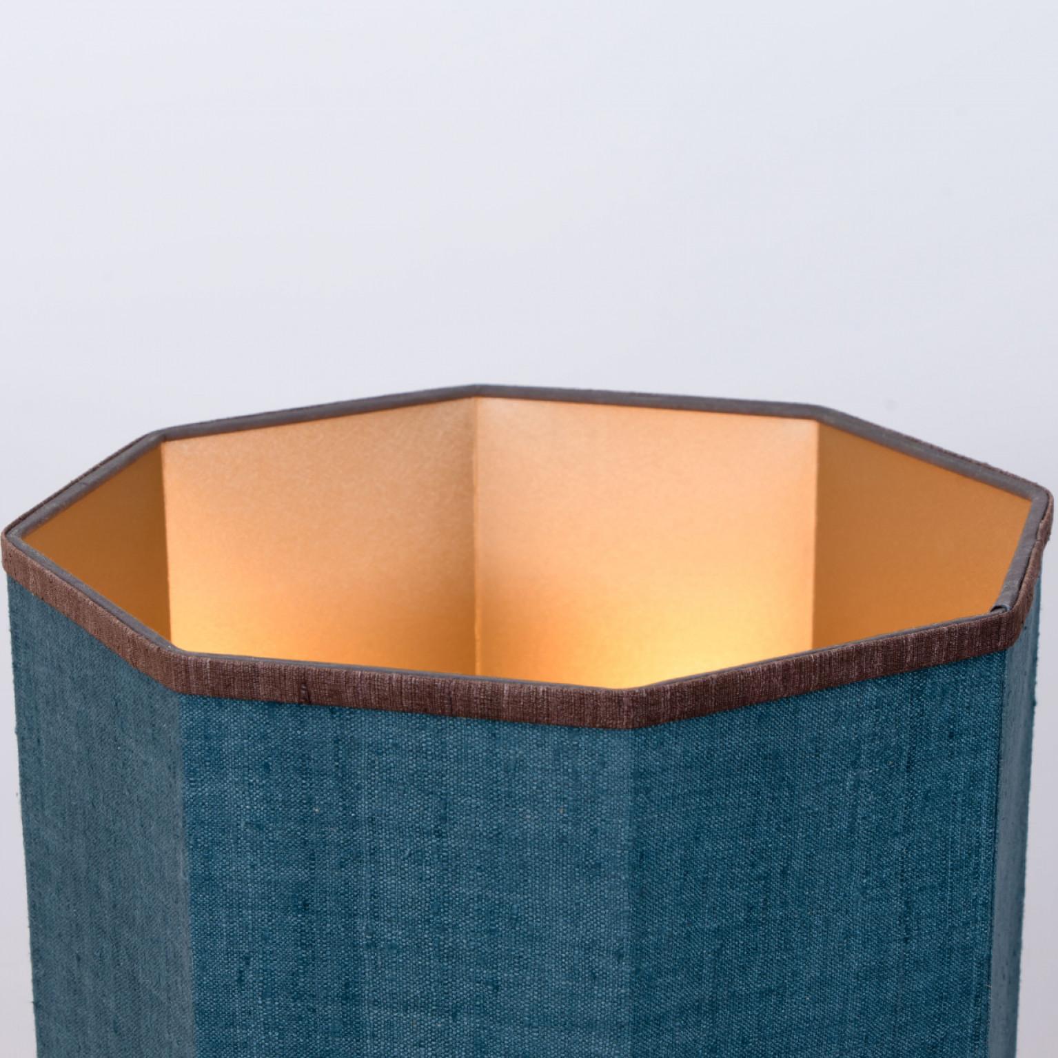 1 of the 2 Large Soholm Lamp with New Blue Silk Custom Made Lampshade Houben, 19 For Sale 1