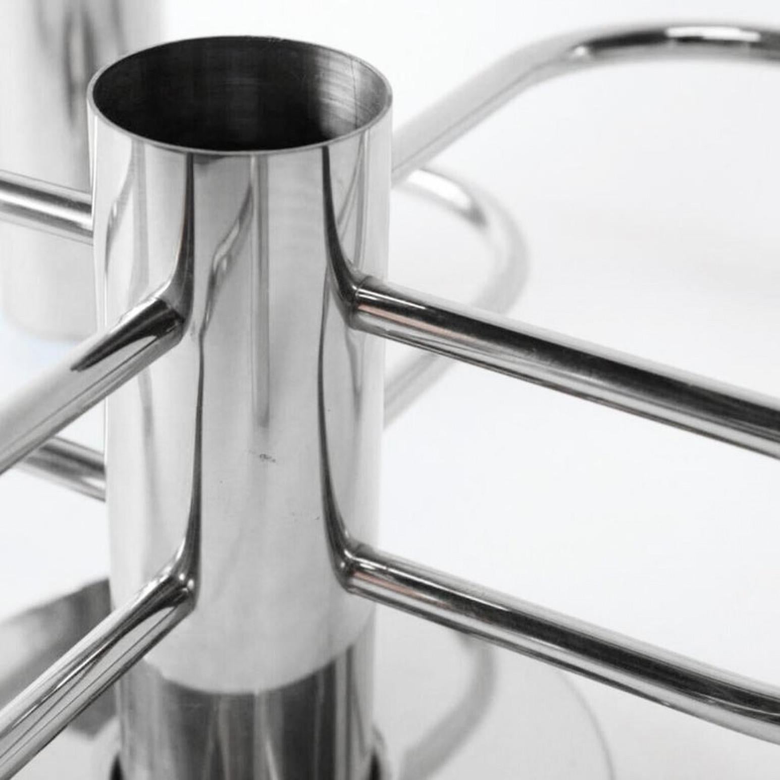 Autre 1 of the 2 Leola Sculptural Brass 4-Light Ceiling or Wall Flush Mounts, 1970s en vente