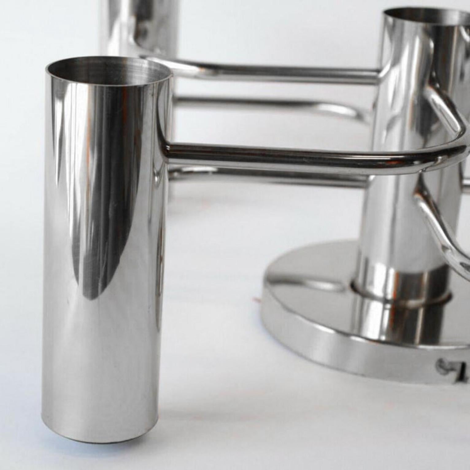 1 of the 2 Leola Sculptural Brass 4-Light Ceiling or Wall Flush Mounts, 1970s Bon état - En vente à Rijssen, NL