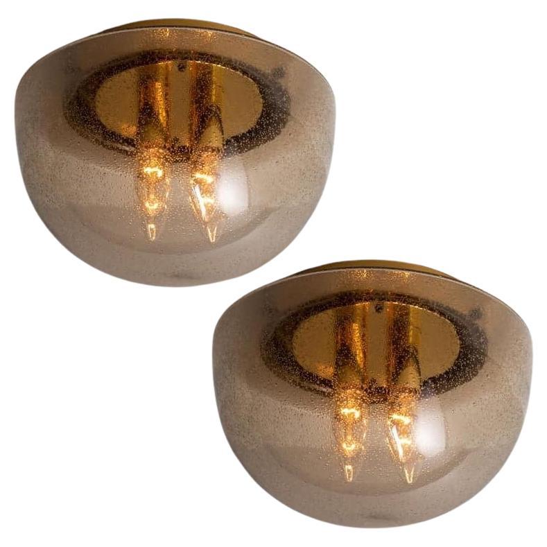 1 dei 2 modelli Limburg Flush Mount a forma di fungo, anni '70 in vendita
