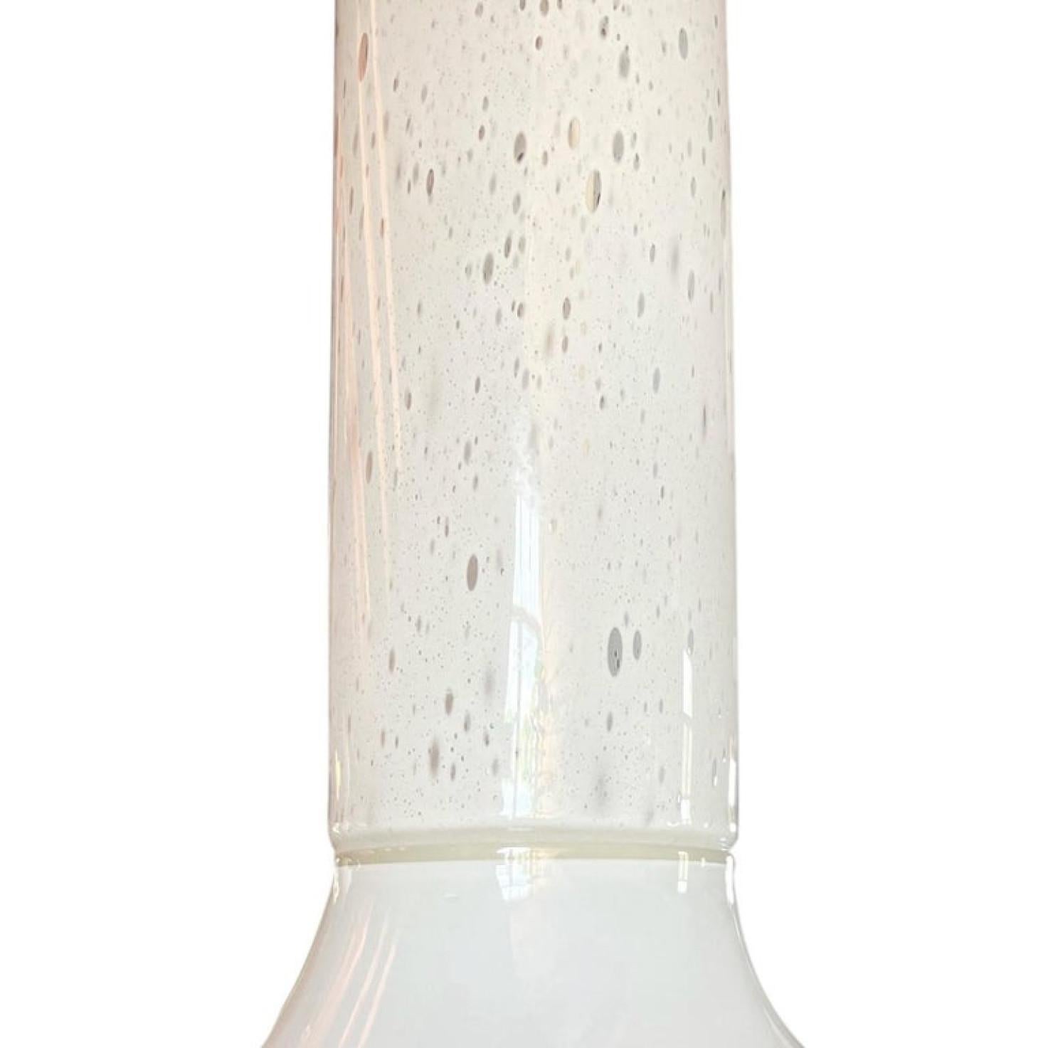 1 of the 2 Murano Glass Pendant Lamp by Barbini, 1970s In Good Condition For Sale In Rijssen, NL