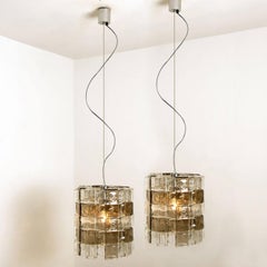 1 of the 2 Murano Light Fixtures by Carlo Nason, for Mazzega, Italy, circa 1969
