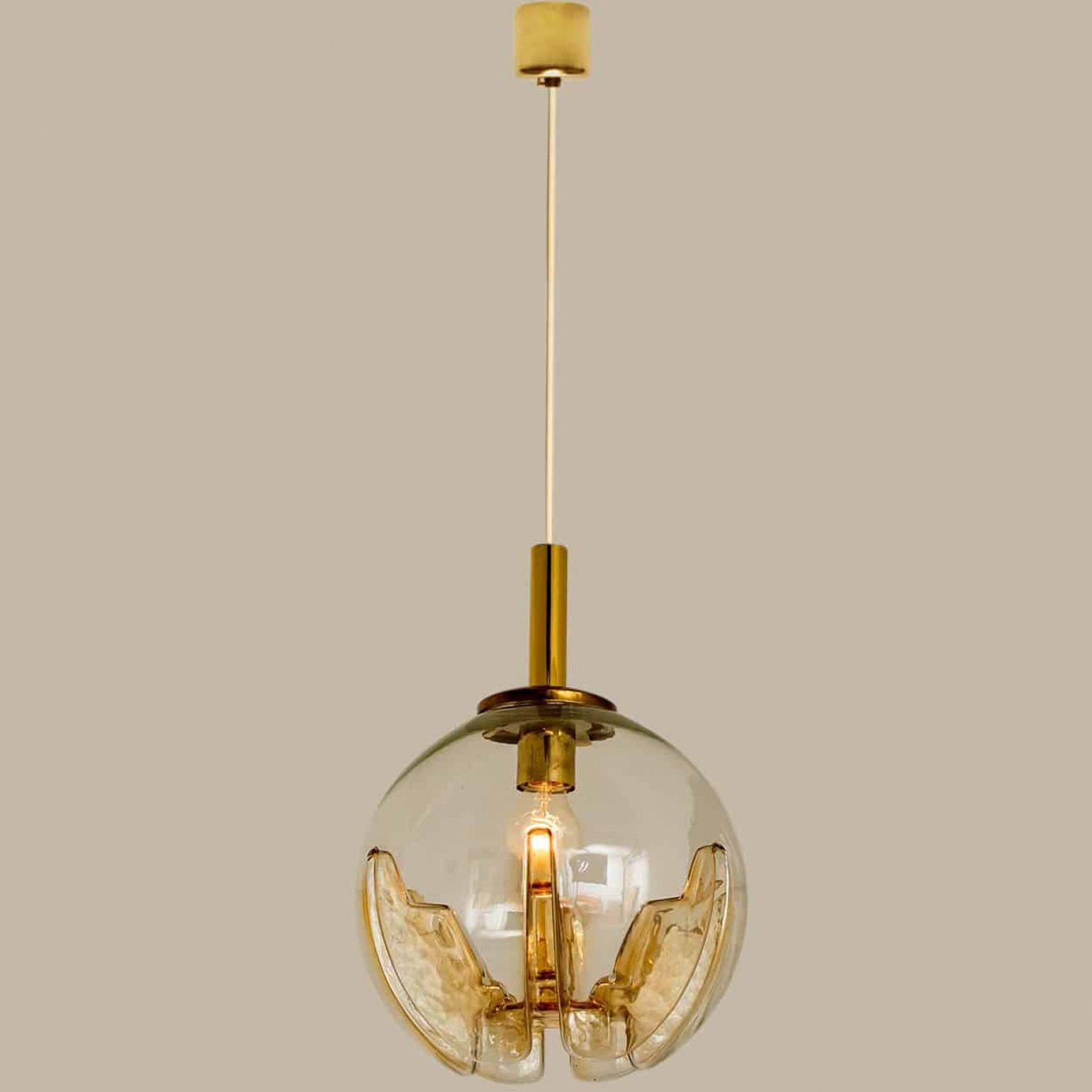 1 dei 2 pendenti Mazzega Murano Globe, Italia, 1970 in vendita 6
