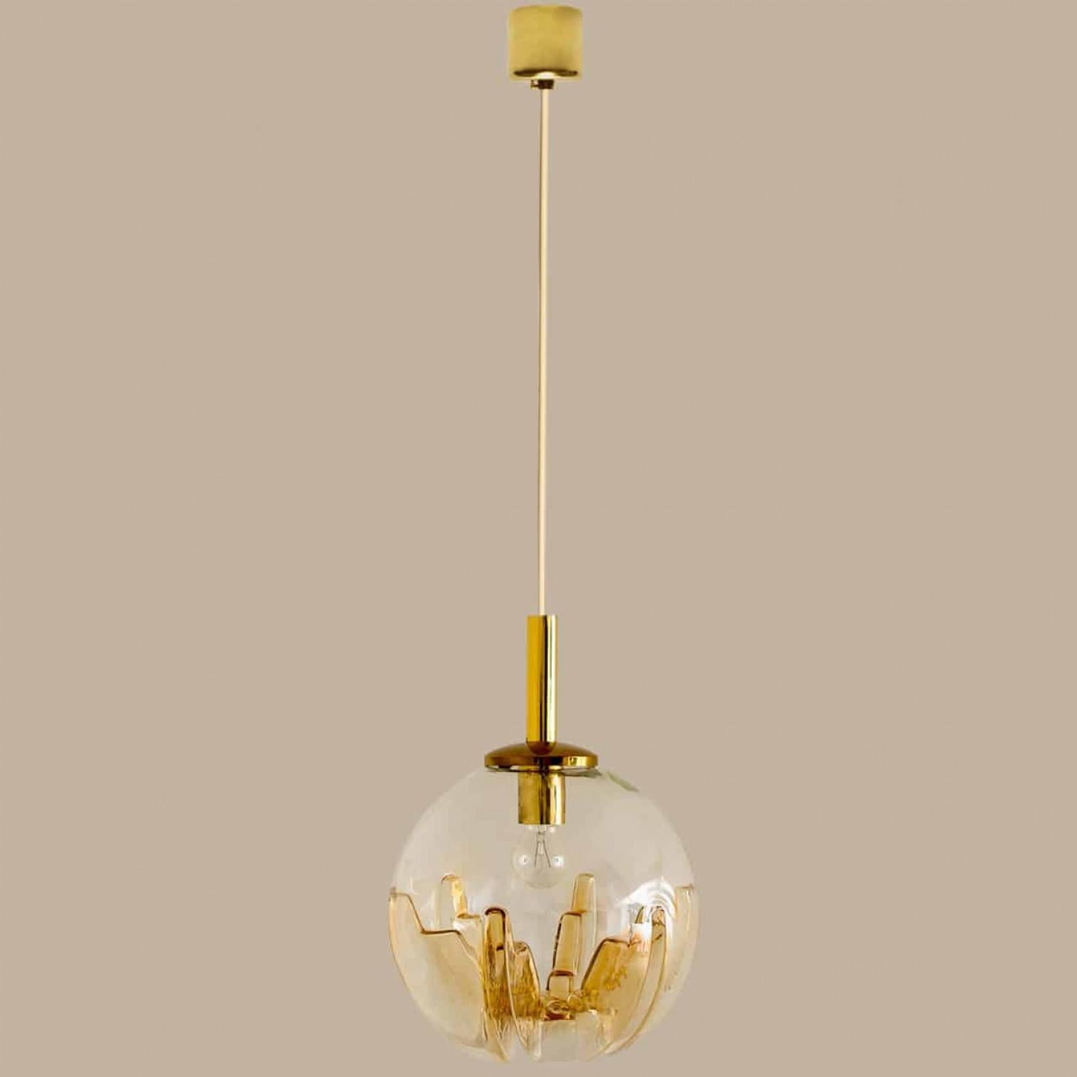 1 dei 2 pendenti Mazzega Murano Globe, Italia, 1970 in vendita 12