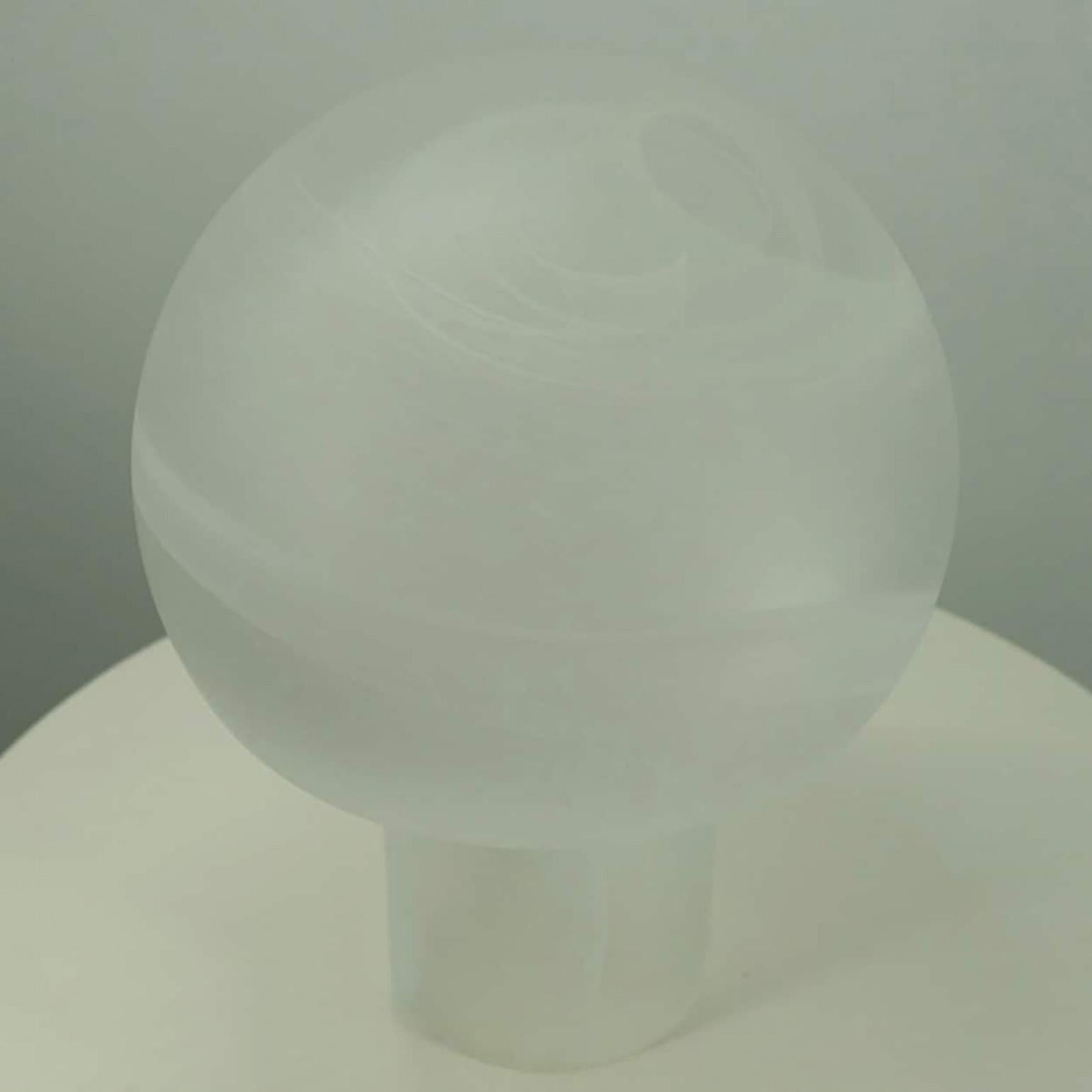 1 des 2 lampes de table en verre Mushroom, Glashütte Limburg, 1970 en vente 9